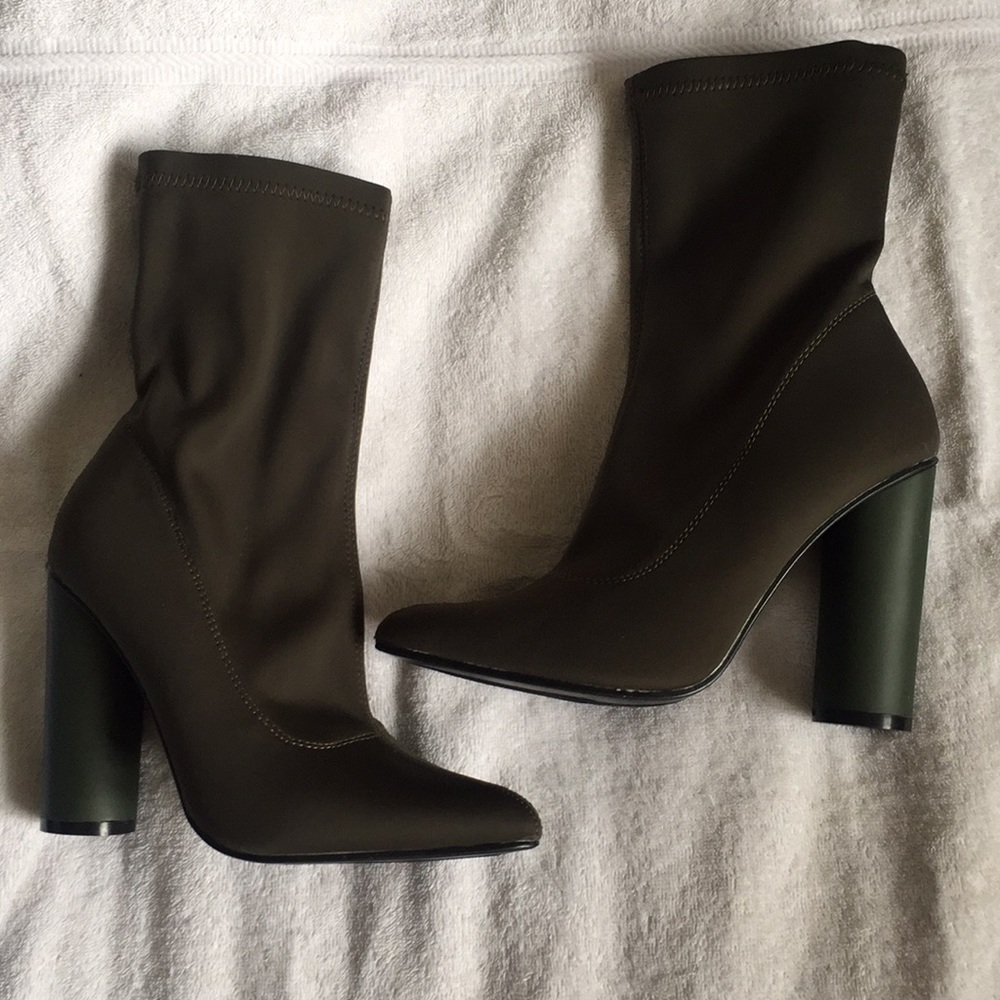 Green Boot Heels